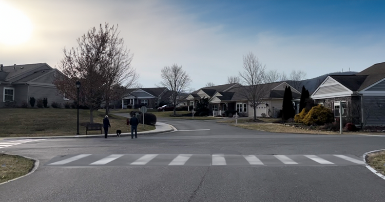 Rendering of the Springlot Drive crosswalk